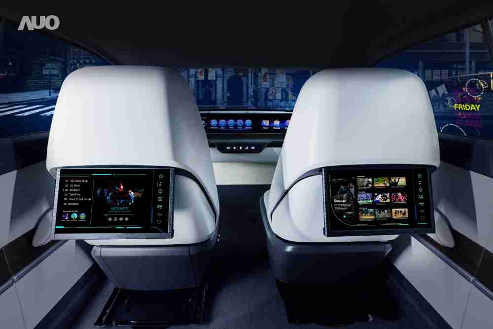 EBpay新一代Smart Cockpit 2024，，，，以Micro LED先进显示技术优势，，，，创建〝可卷式后座娱乐显示器〞，，仅在互动时才显示出所需画面及信息，，，，扩充更丰富的娱乐和交互信息服务，，获国际奖项荣耀